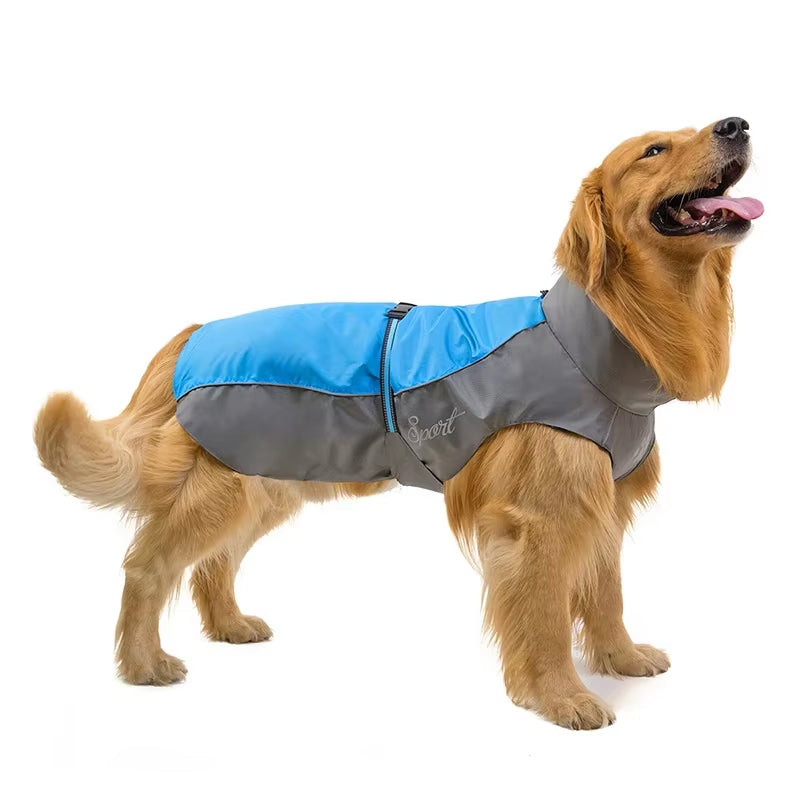 Reflective Pet Clothing Large Dog Clothing Waterproof Jacket Outdoor Clothing Labrador Doll Pet Supplies