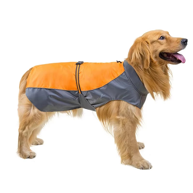 Reflective Pet Clothing Large Dog Clothing Waterproof Jacket Outdoor Clothing Labrador Doll Pet Supplies