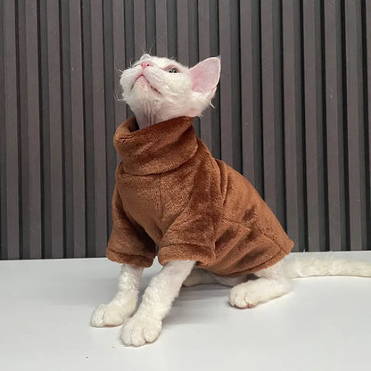Fashionable Clothes for Cats Sphynx Cat Sweater Kitten Clothing Hound Dog Hoodie Clothes for Sphinx Cat Outfit Pet Jumpsuits