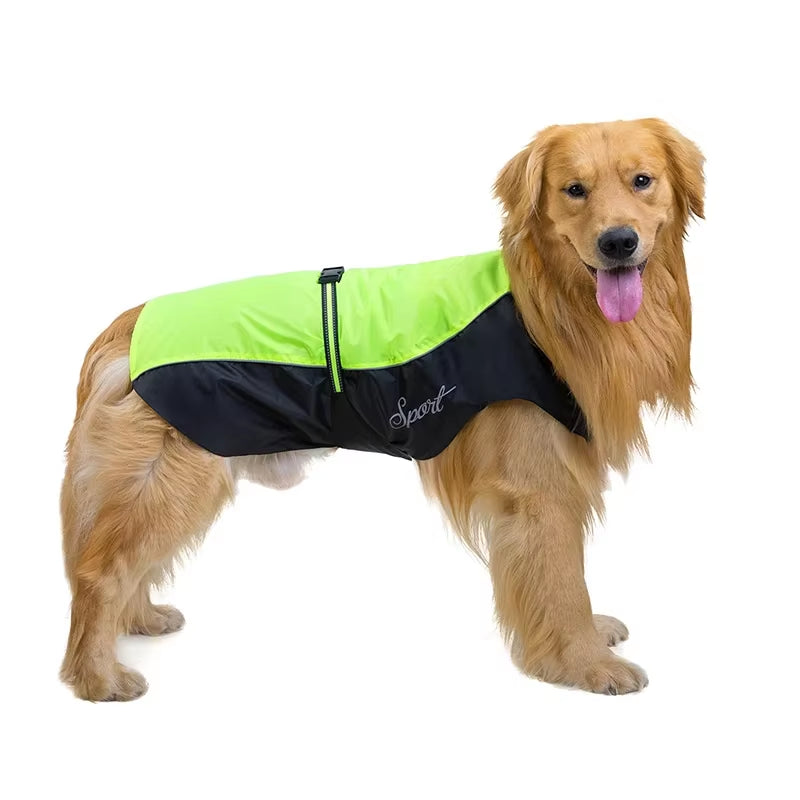 Reflective Pet Clothing Large Dog Clothing Waterproof Jacket Outdoor Clothing Labrador Doll Pet Supplies