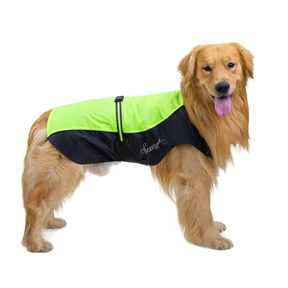 Reflective Pet Clothing Large Dog Clothing Waterproof Jacket Outdoor Clothing Labrador Doll Pet Supplies