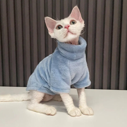 Fashionable Clothes for Cats Sphynx Cat Sweater Kitten Clothing Hound Dog Hoodie Clothes for Sphinx Cat Outfit Pet Jumpsuits
